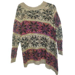 Diva D Women’s Knit Sweater Bright Multicolor Sz. L/XL